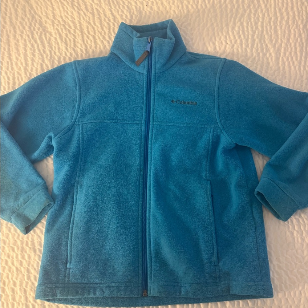 10/12 Columbia Aqua Blue Fleece Jacket